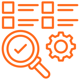 Business data assessment icon