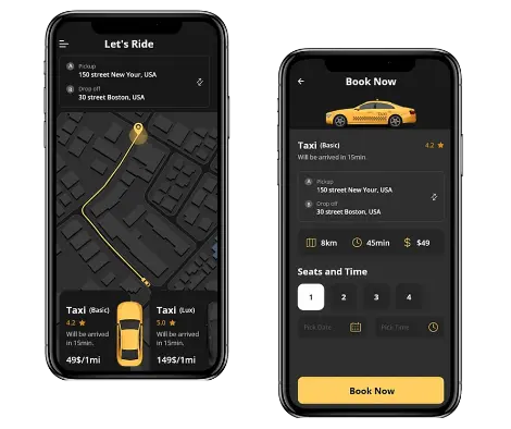 Taxi, Bike & Driver Booking app