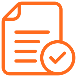 Document approval workflow icon