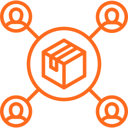 Procurement and supplier management icon