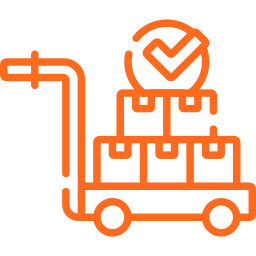 Batch production management icon