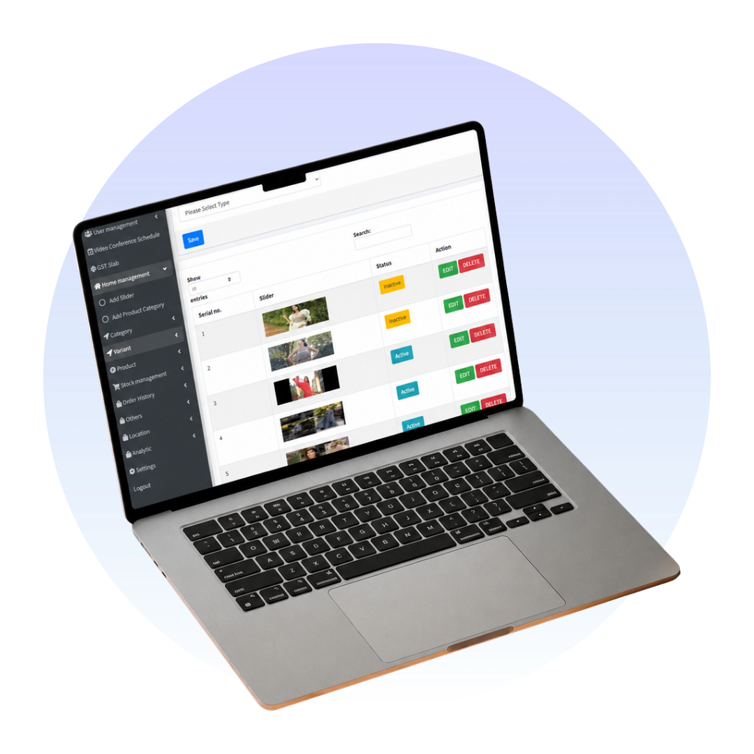 Garments ERP reports and sales management