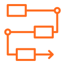 End-to-end technology capability icon