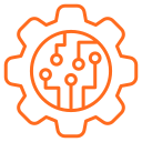 Modern web, mobile, cloud and AI technology icon