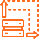 Scalable software architecture icon